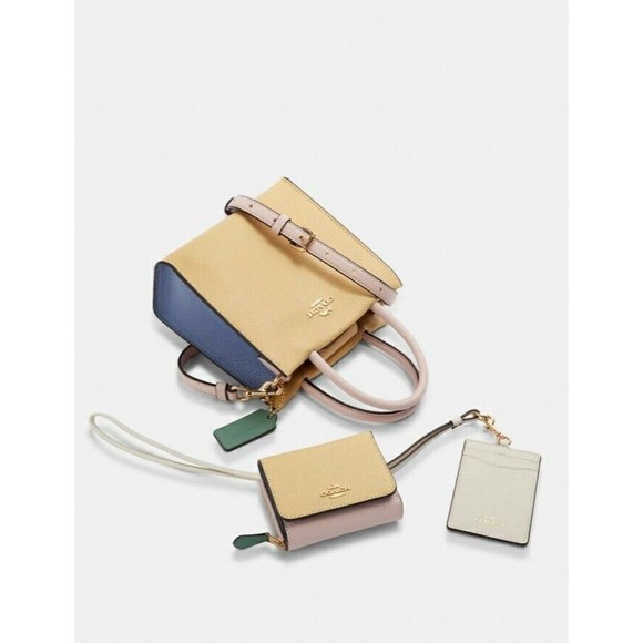 Coach 5691 Mini Cally Crossbody in Colorblock Leather Satchel NWT - Picture 8 of 9